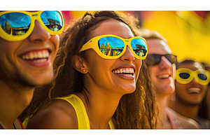 accessory yellow glasses ai, a Beauty & Fashion Photo by pikepicture