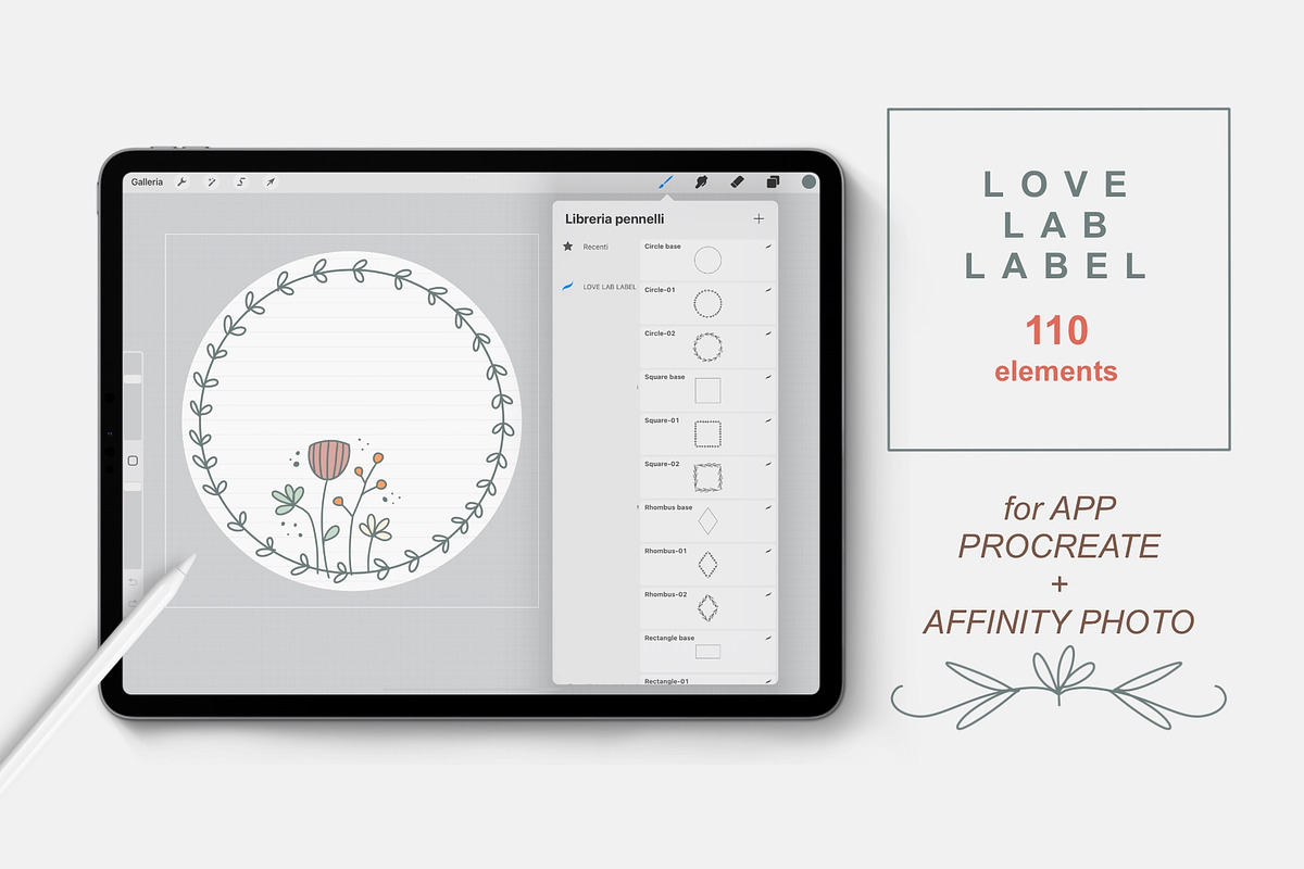 Love Lab Label Toolkit, a Brush Add-On by Rosangela Curti (Photo 2 of 10)