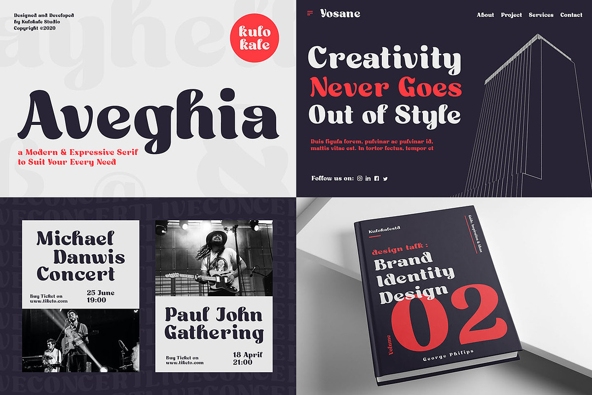 Modern Display Font Bundle - SALE, a Sans Serif Font by Kulokale (Photo 11 of 13)
