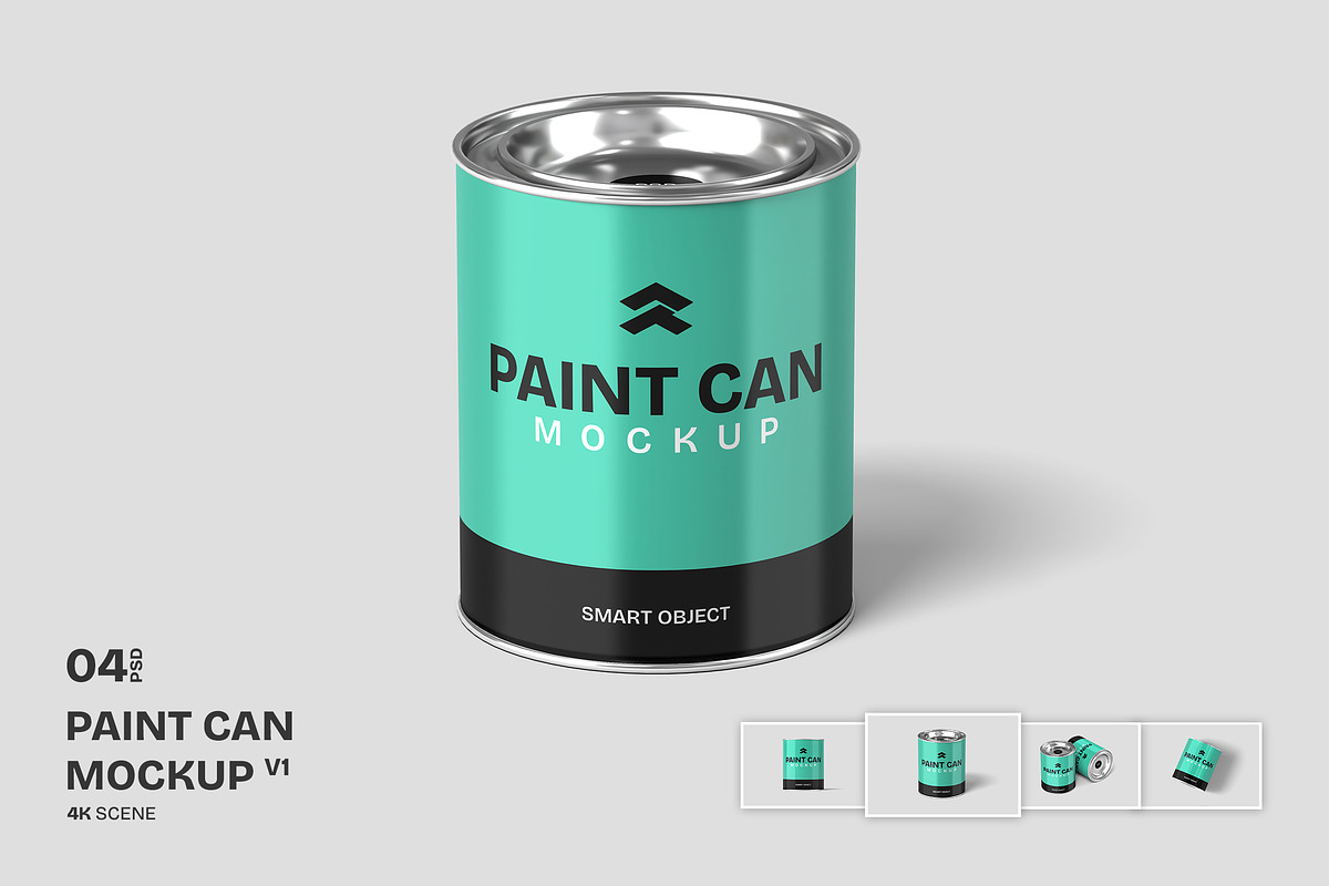 Paint Can - Mockup, a Mockup by Rometheme Std (Photo 1 of 5)