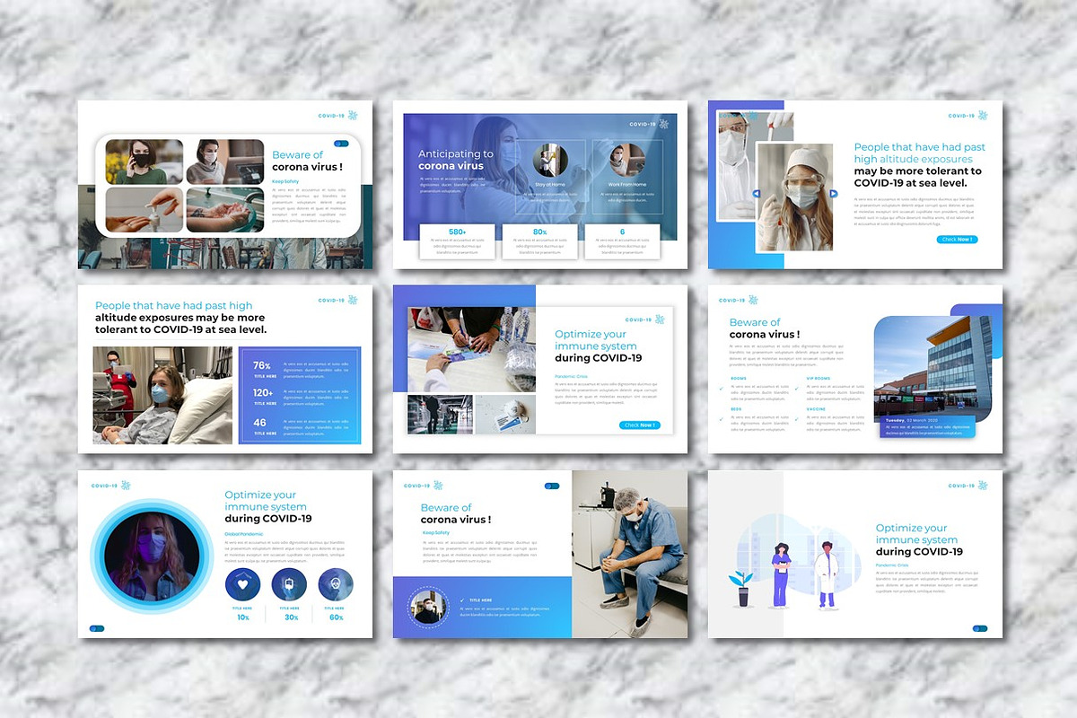 Corona Virus - Medical Powerpoint, a Presentation Template by Dhabee (Photo 4 of 13)