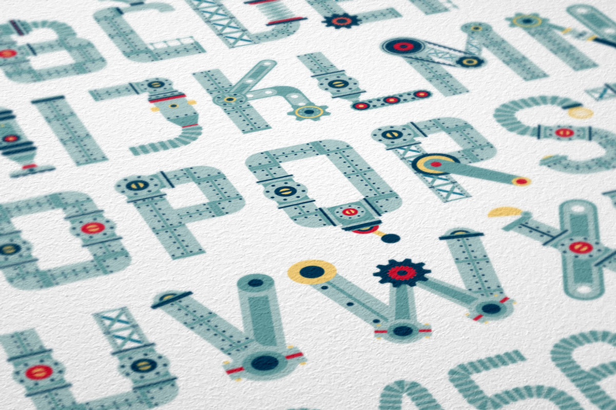 Steampunk font - IndustryMania preview 3