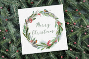 Christmas Watercolor Elements, an Illustration by LeiaSW (Thumbnail 7 of 8)