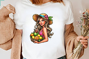 Watercolor Bright Summer Clipart Bun, an Illustration by SVGArt (Thumbnail 5 of 9)