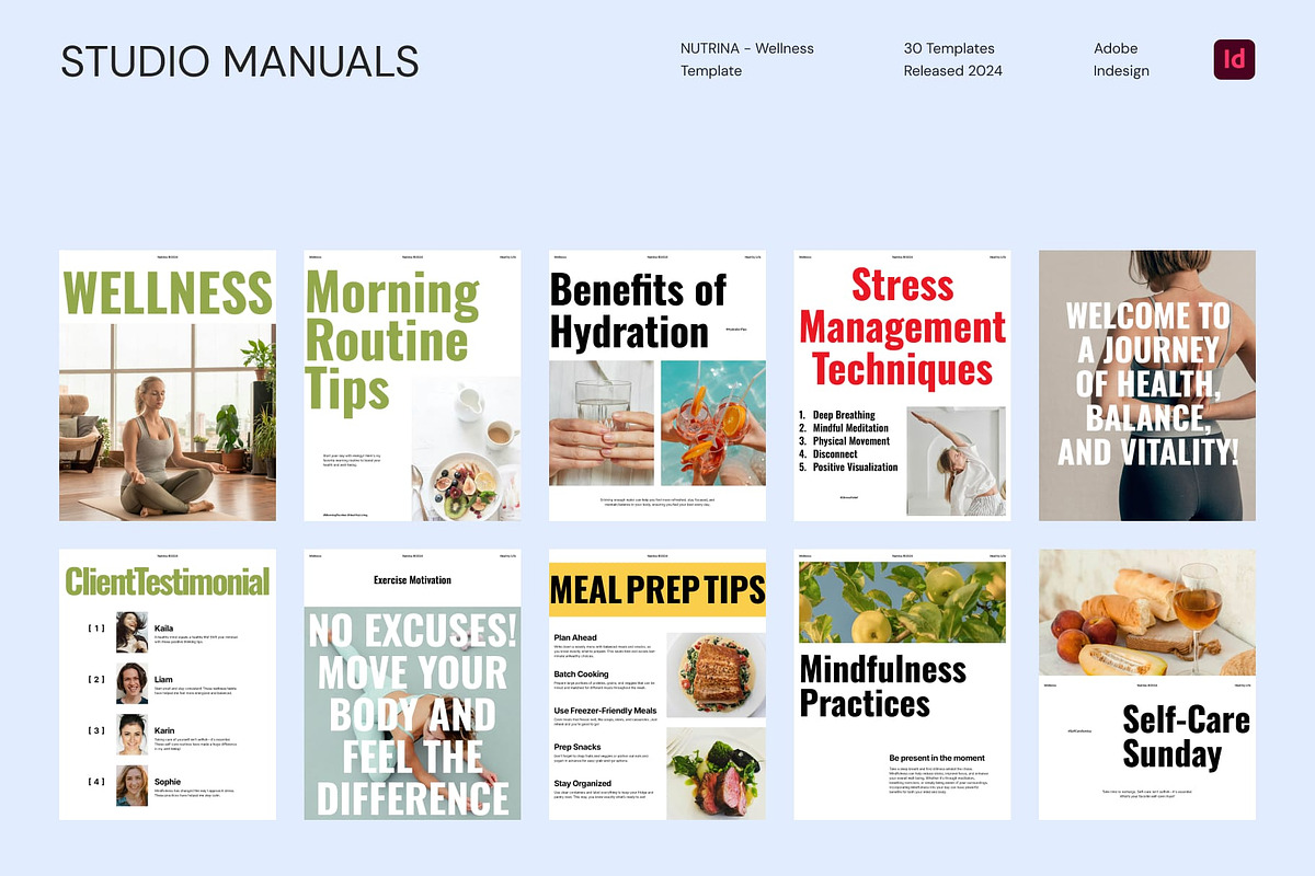 NUTRINA - Wellness Template, a Social Media Template by Studio Manuals (Photo 4 of 8)