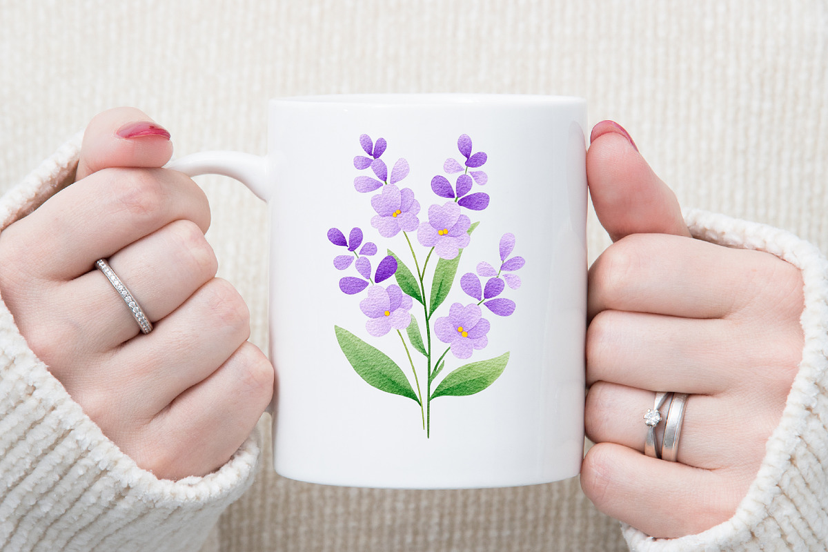 Romantic Pastel Floral Clipart Set, an Illustration by Sublimation Artist (Photo 5 of 6)