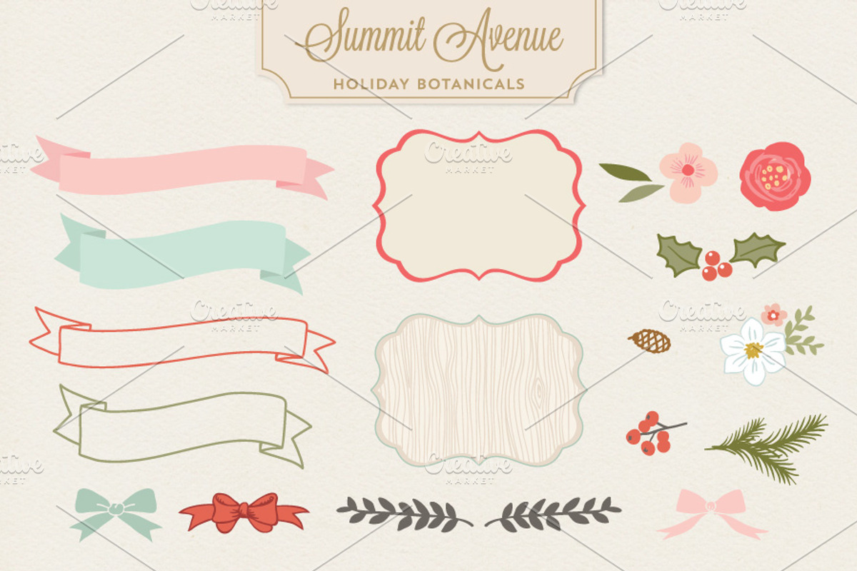 Holiday Botanical PNG Designs, an Illustration by Summit Avenue (Photo 2 of 4)