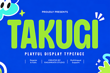 Takugi - Condensed Rounded Sans Font