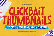 Clickbait Thumbnails – Cartoon Font, a Sans Serif Font by Almarkhatype (Thumbnail 1 of 8)