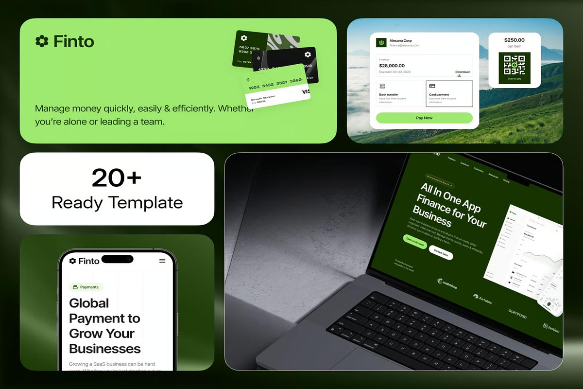 Finto Finance WebsiteFramer Template, an UI Kit Template by Lumina_ui_ux202 (Photo 2 of 8)
