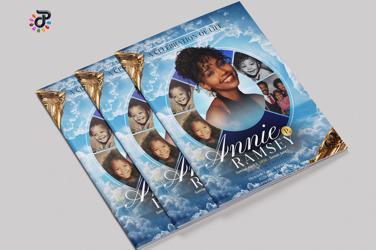 Elegant Canva Obituary Template, a Brochure Template by Protech Design ENT (Photo 4 of 9)