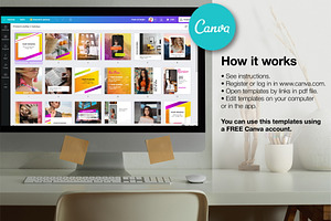 Colorful CANVA Instagram Template