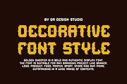 Golden Shooter - Condensed & Artdeco, a Serif Font by QR Design Studio (Thumbnail 2 of 6)