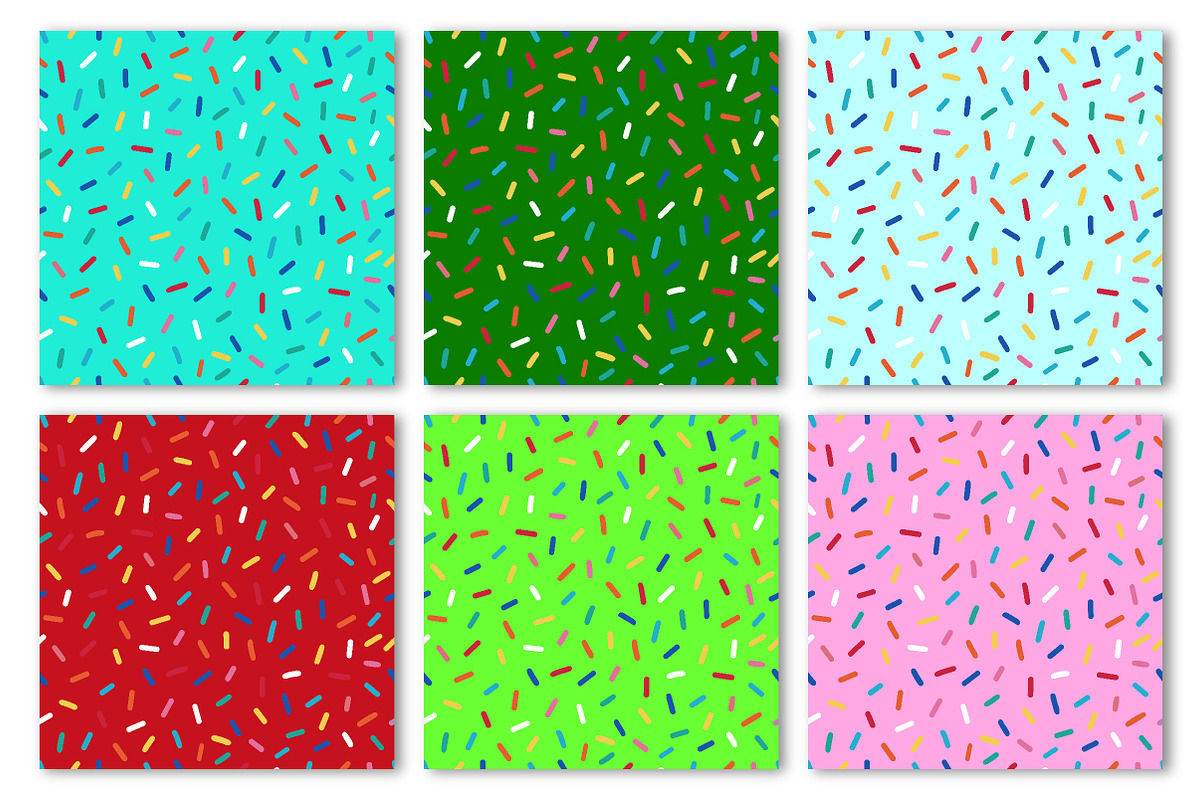 Sprinkle Seamless Pattern Bundle, a Texture Illustration by Dream Creation (Photo 3 of 5)