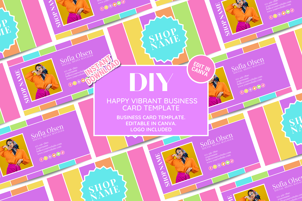 Business Card Template, a Business Card Template by SunshineStudioBoutique (Photo 2 of 10)