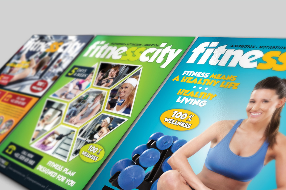 Fitness Flyer Bundle, a Flyer Template by fatihakdemir (Photo 1 of 4)