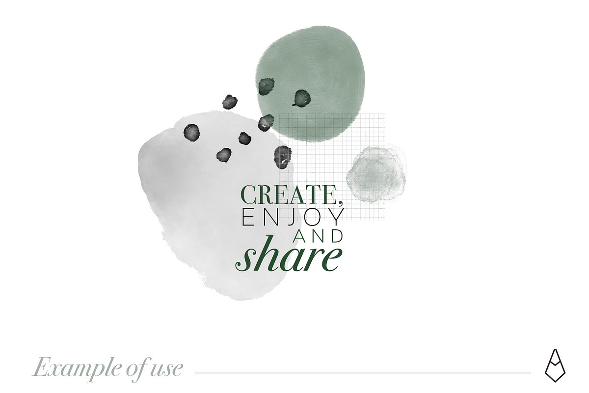 Abstract Watercolor Shapes | Green, a Texture Illustration by agarimoestudio (Photo 8 of 9)