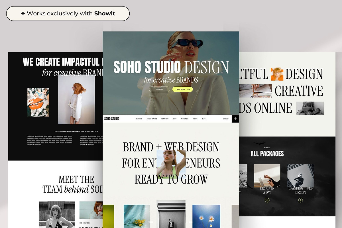 Showit Website Template for Designer, a Websites & App Template by Superhero Design Co. (Photo 3 of 7)