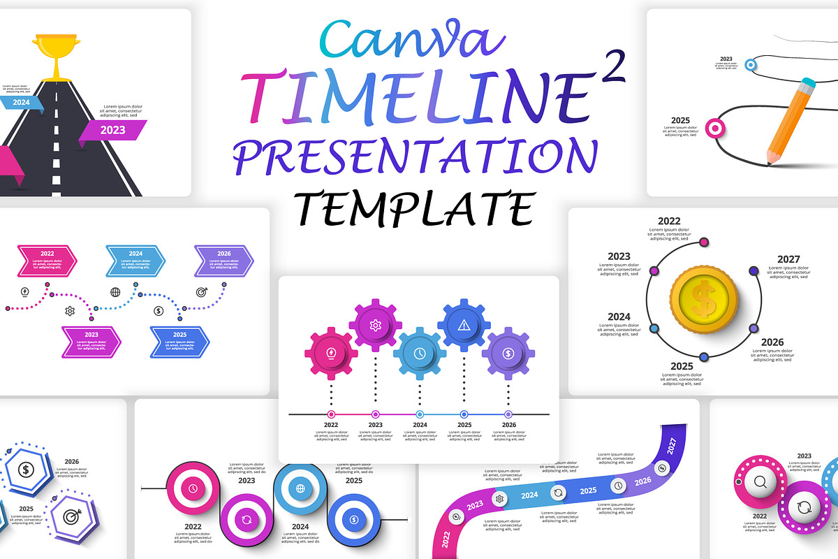 Mega Set Canva Presentation Template, a Presentation Template by Infographics project (Photo 28 of 30)
