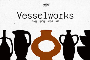 Modern Pottery Silhouettes
