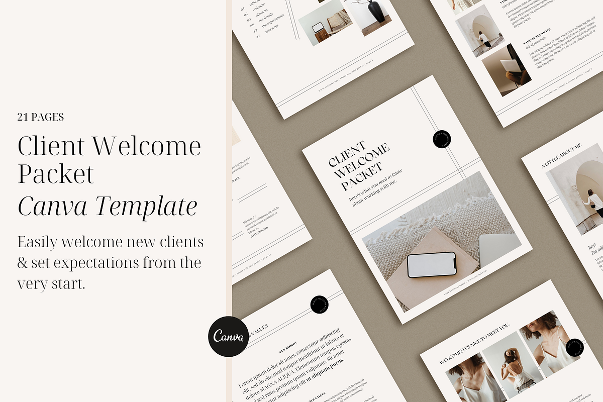 Client Welcome Packet | Onboarding, a Templates & Theme by Tiny Pine Creative (Photo 1 of 13)