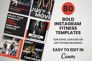 Fitness Canva Instagram Template