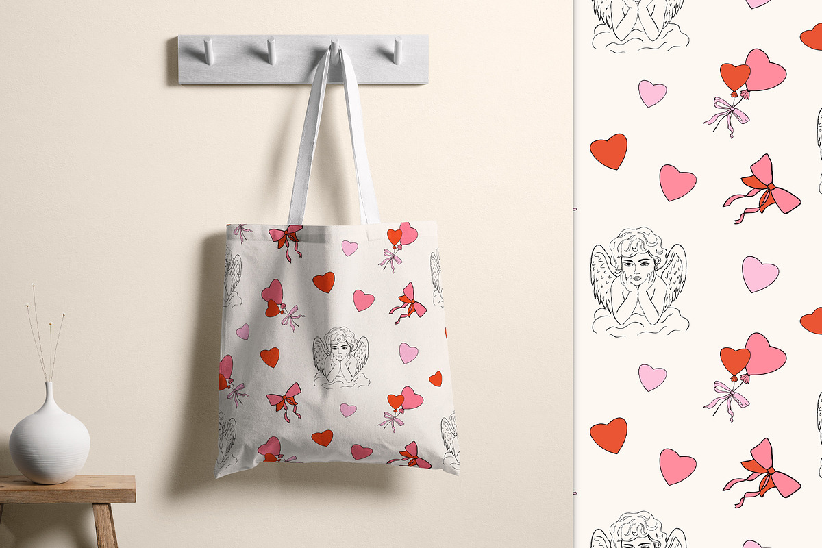 Whimsical Valentine Seamless Pattern, a Pattern Graphic by Groovy Arts (Photo 5 of 5)