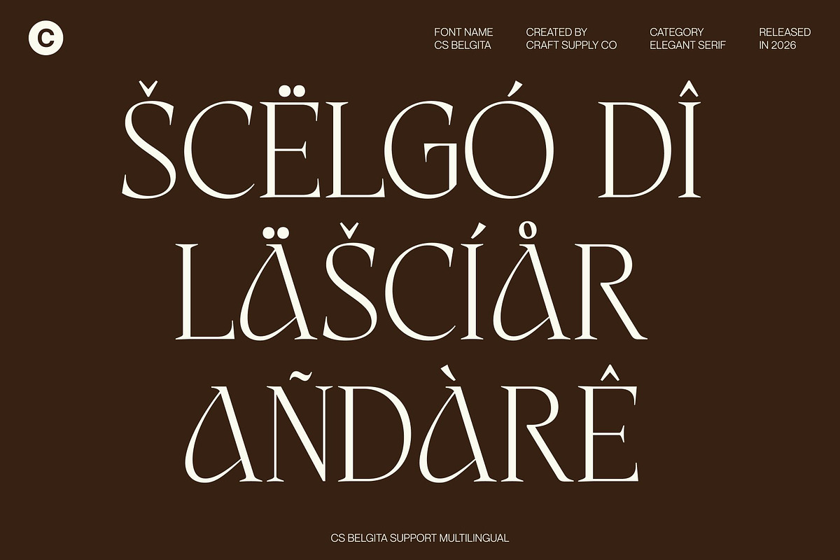 CS Belgita – Elegant Serif Font, a Serif Font by Craft Supply Co. (Photo 7 of 8)