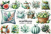 Mint Fresh Green Autumn Clipart, an Illustration by Pixels.Craft (Thumbnail 1 of 7)