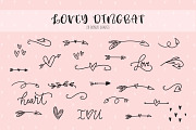 Cute heart font family Lovey, a Script Font by Angele Kamp (Thumbnail 3 of 6)