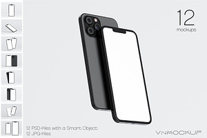 iPhone 13 Pro Bundle - 12 Mockups