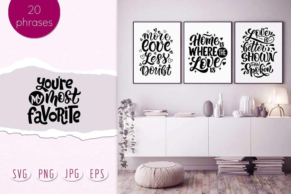 Love Quotes. SVG Quotes, a Graphic by rinaletters (Photo 6 of 7)
