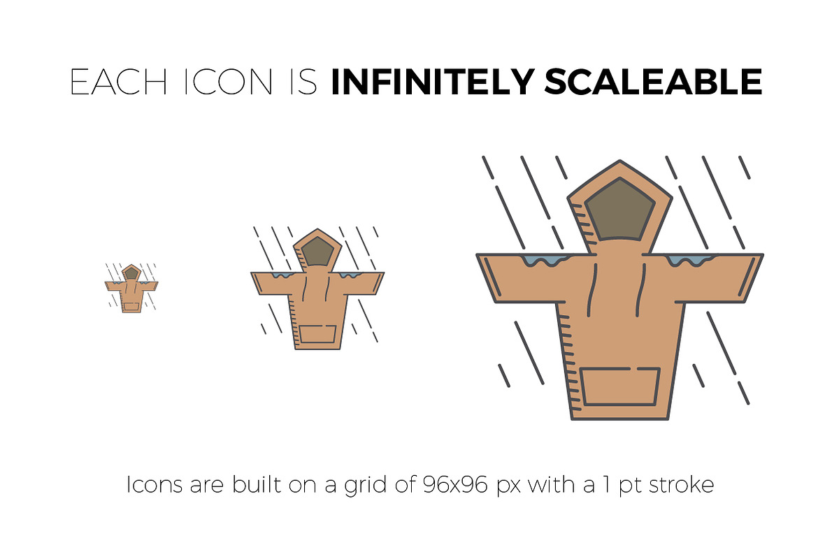 50 Trail Running Icons, an Icon by Victory Design