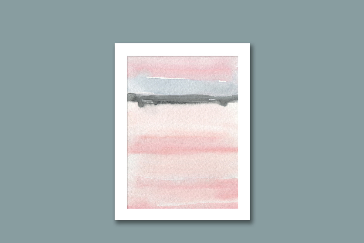 Minimalist Watercolor Landscapes, a Background Graphic by Marmoris.Arts (Photo 20 of 23)