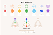 Sacred Geometry and Chakras Vectors, a Graphic by jessicamdesign (Thumbnail 3 of 6)