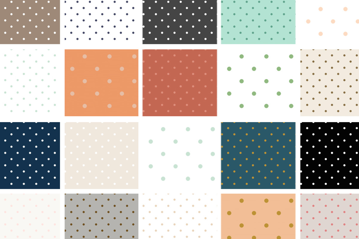 50 Repeating Polka Dot Patterns, a Templates & Theme by Angie Makes (Photo 2 of 3)
