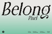 CS Belong Pixel, a Serif Font by Craft Supply Co. (Thumbnail 1 of 8)