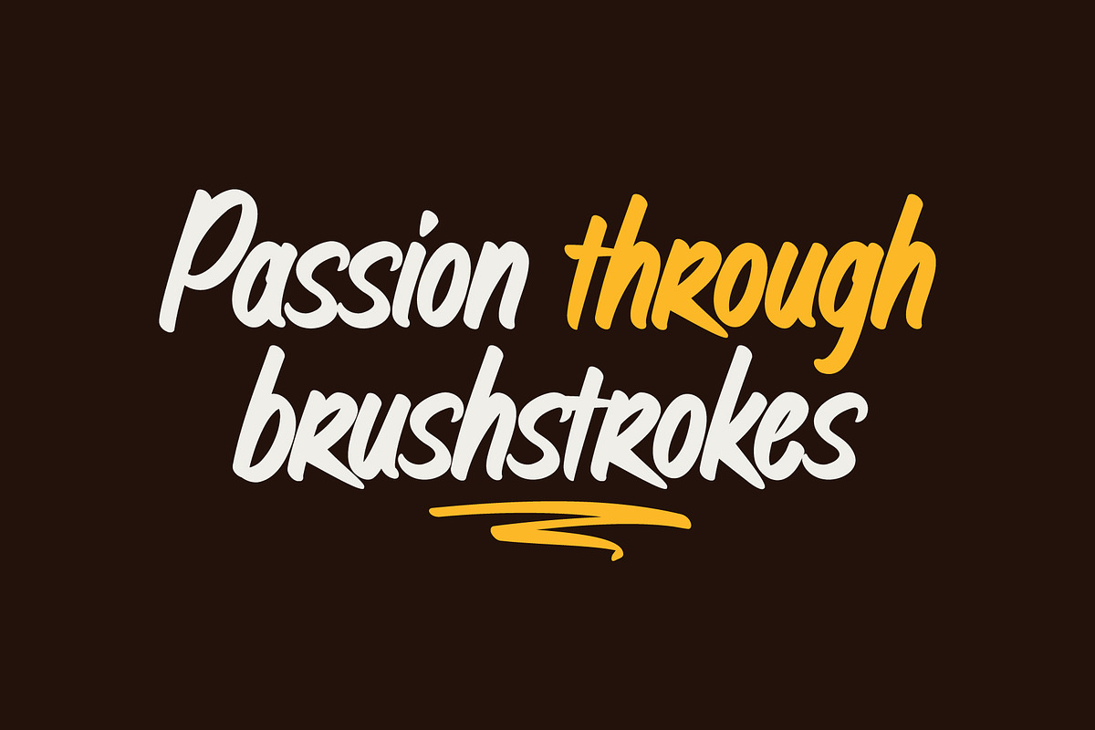 Mooncrack | Brush Font, a Handwritten Font by Lemonthe (Photo 6 of 7)