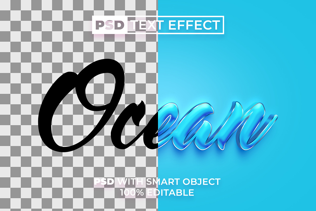 PSD Ocean 3D Text Effect Style, a Layer Style Add-On by Mockmenot (Photo 2 of 2)