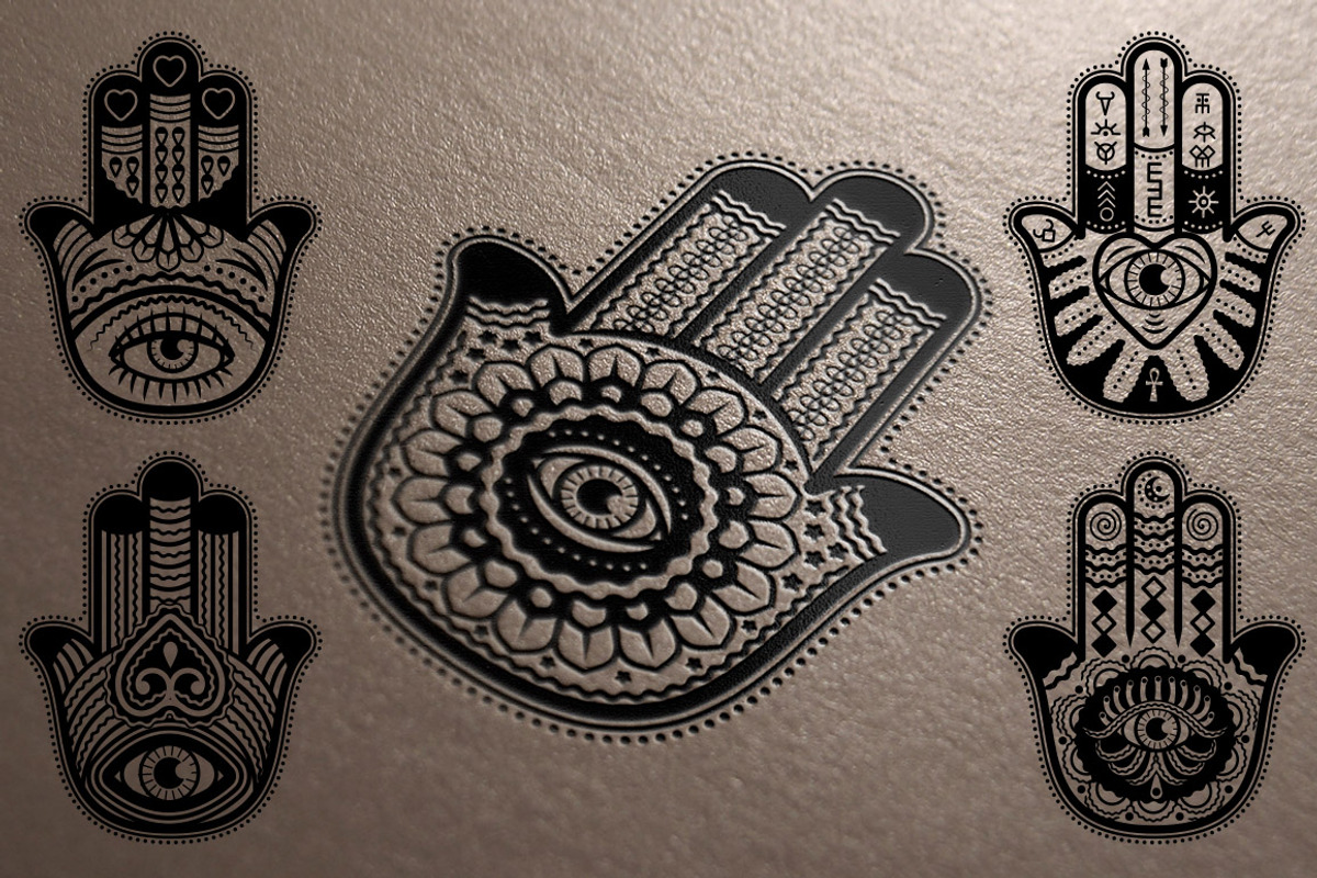 Hamsa hand, Hand of Fatima., a Decorative Illustration by Moloko88 (Photo 1 of 4)