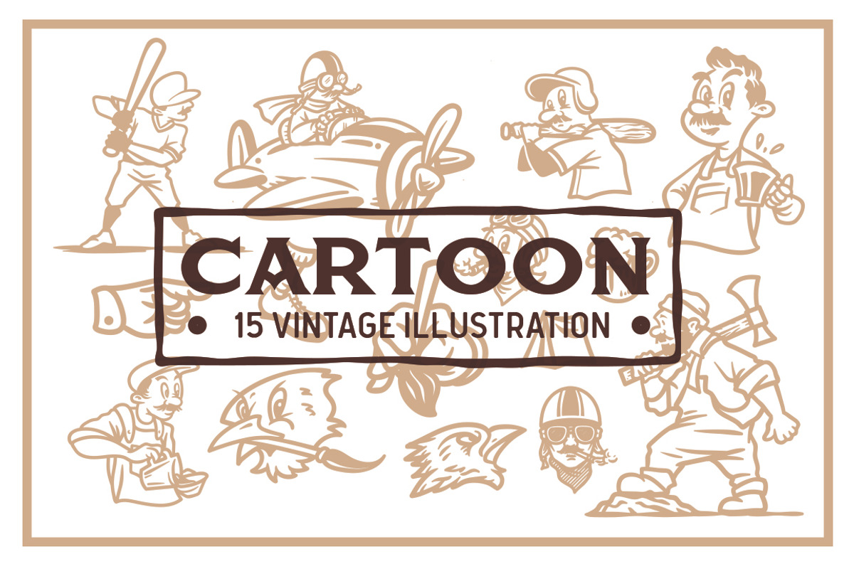 Cartoon Vintage Illustration, an Object Graphic by maghrib (Photo 1 of 5)