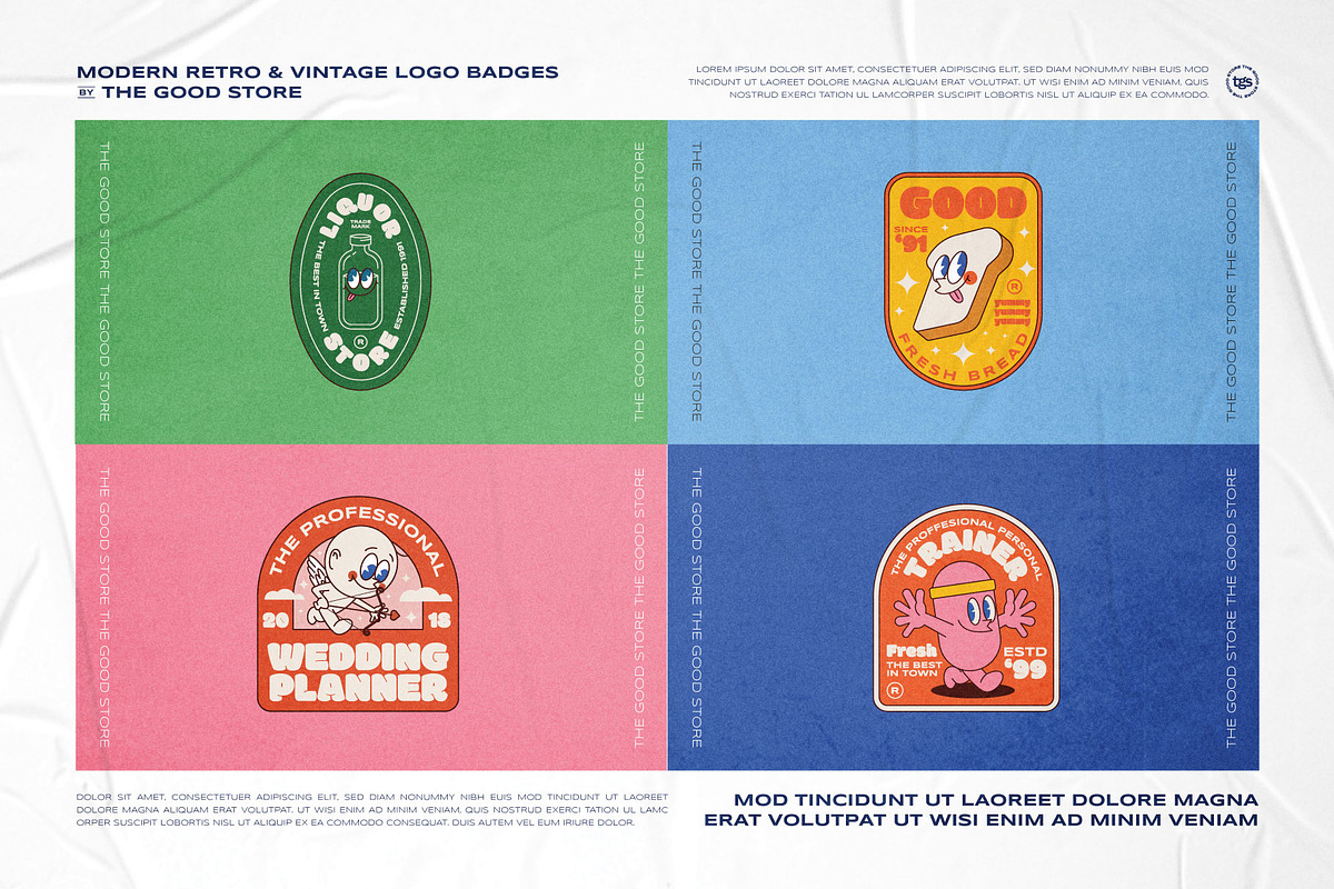 Illustration Logo Badges Bundle, a Branding & Logo Template by The Good Store (Photo 4 of 10)