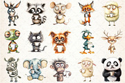 Funny Frazzled Quirky Animals Clipar, a Seasonal Illustration by Rose Art (Thumbnail 4 of 4)