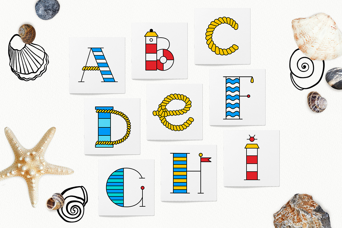 "Hello Sailor" Display Typeface preview 2