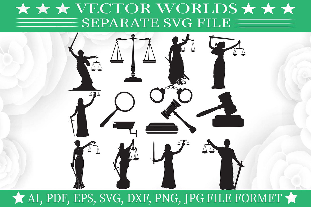 Lady Justice Svg, Lady, Justice Svg, an Object Graphic by VectorWorlds