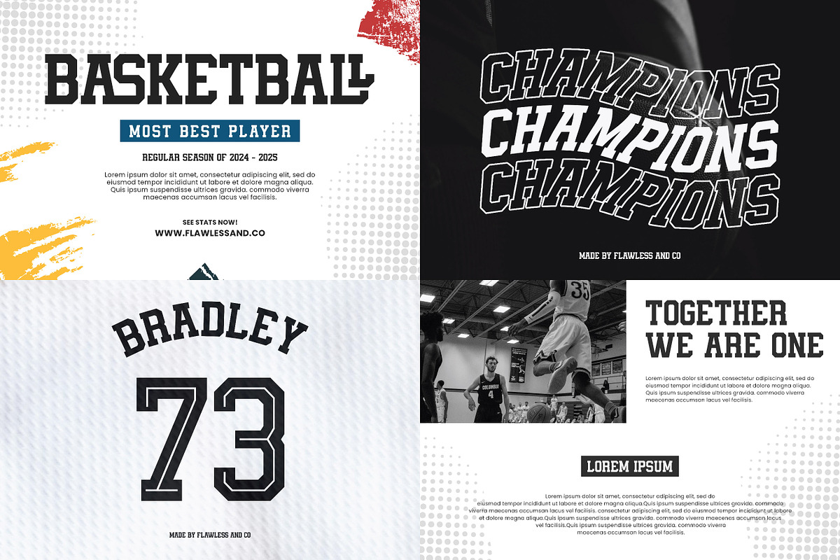Sports Font Bundle 2, a Sans Serif Font by Flawless And Co (Photo 4 of 12)