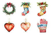 Whimsical Christmas Clipart, an Illustration by Design Market (Thumbnail 4 of 4)