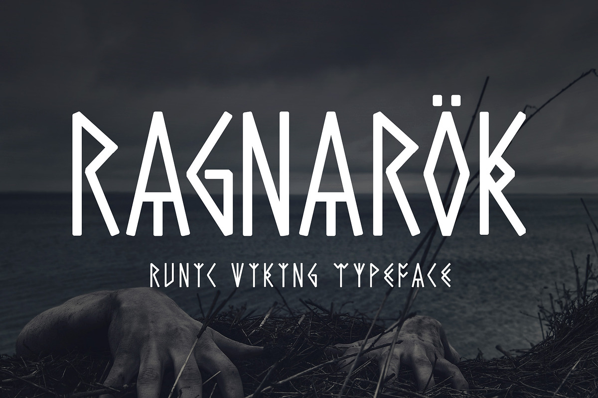 Ragnarok - Runic Viking Font, a Font by Medialoot (Photo 1 of 4)