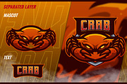 Crab - Mascot Esport Logo Template, a Branding & Logo Template by FNR Graphics (Thumbnail 3 of 5)