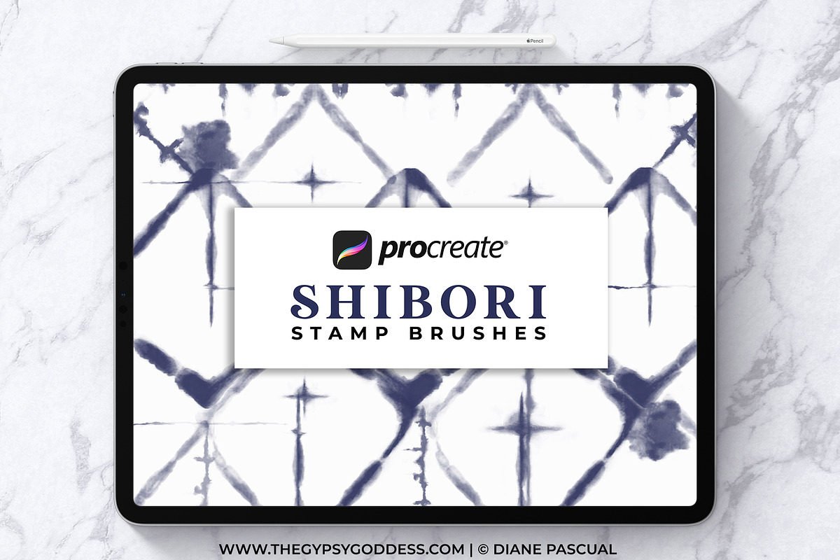 Procreate Shibori Brushes, a Brush Add-On by The Gypsy Goddess (Photo 1 of 5)